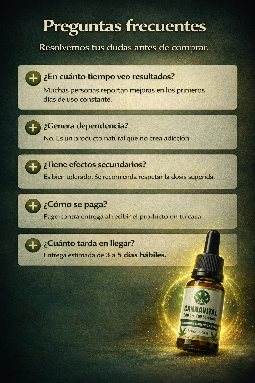 CBD Medicinal 3% + Aceite de Oliva
