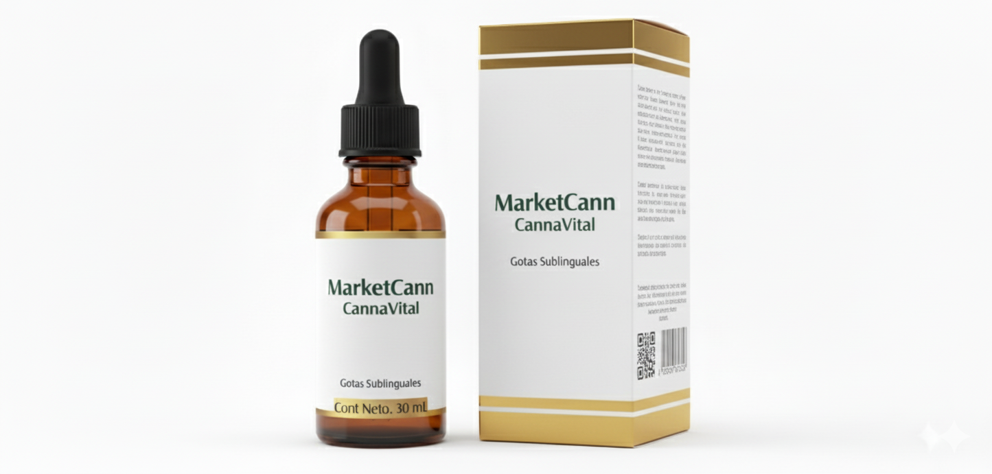 CannaVital Gotas 30ml / Estrés Ansiedad Insomnio Cansancio