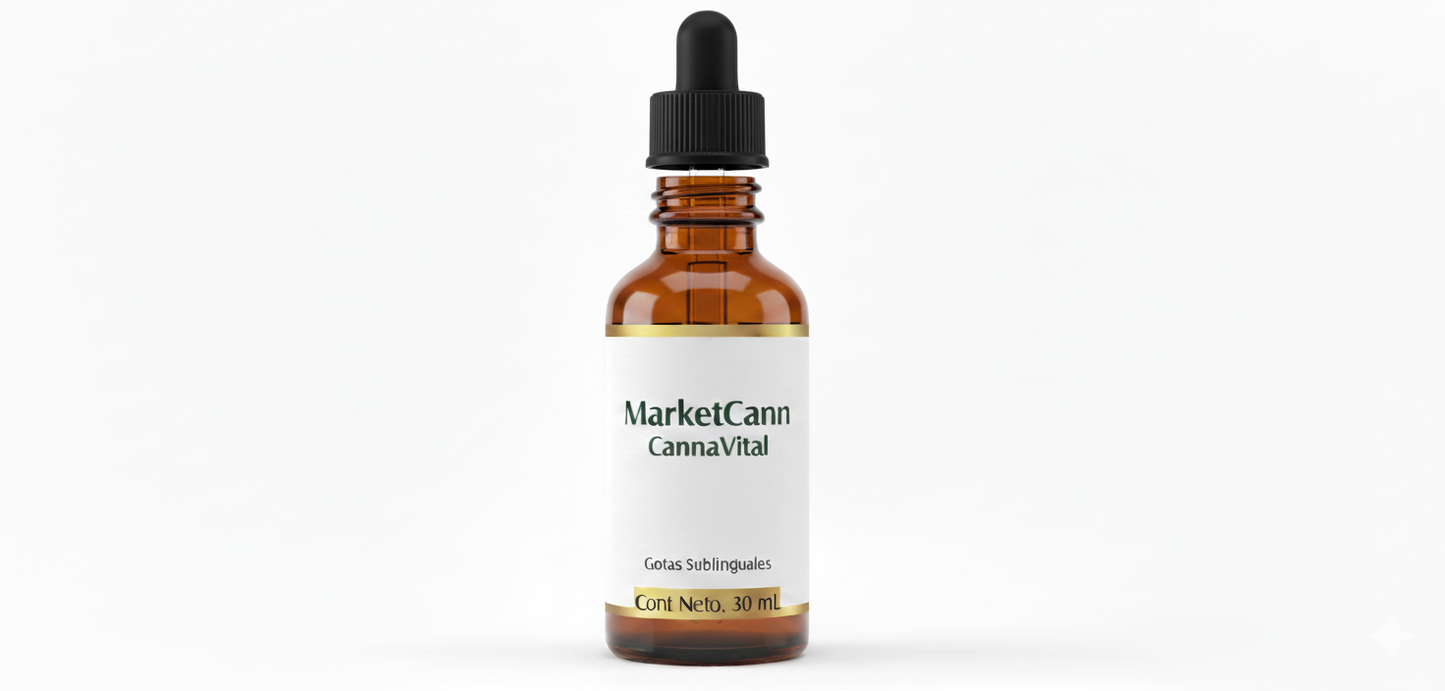 CannaVital Gotas 30ml / Estrés Ansiedad Insomnio Cansancio