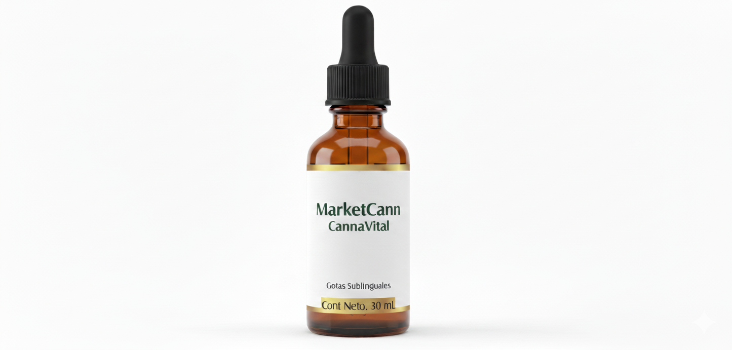 CannaVital Gotas 30ml / Estrés Ansiedad Insomnio Cansancio