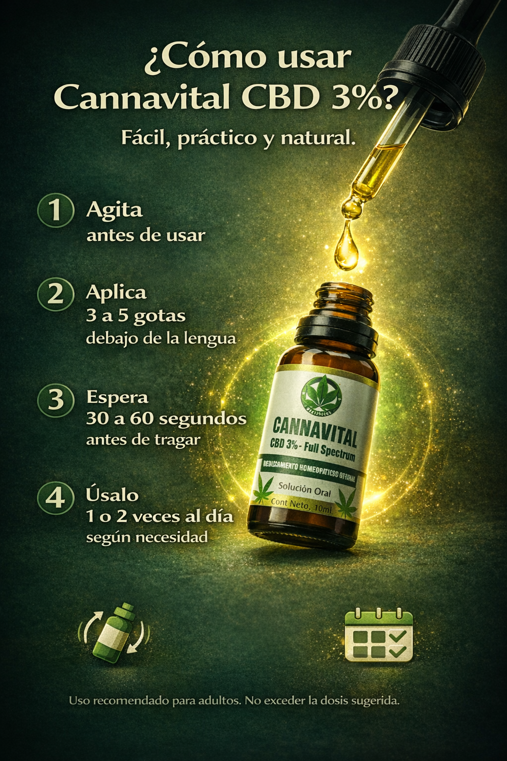 CBD Medicinal 3% + Aceite de Oliva