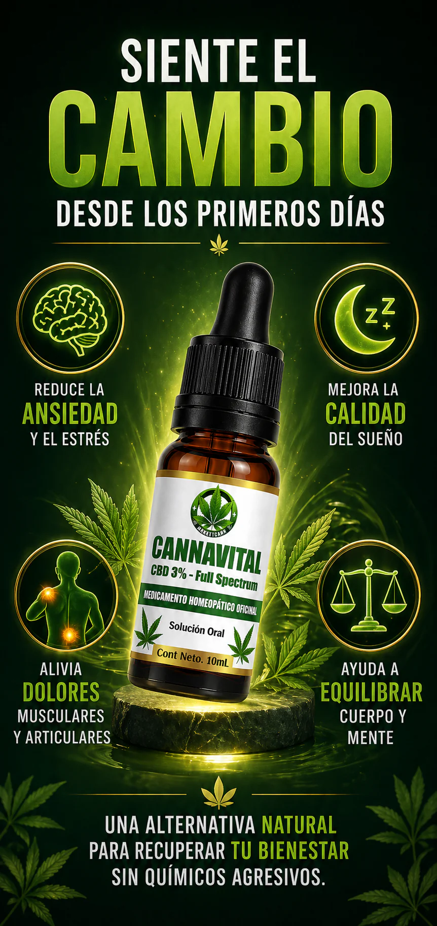 Aceite CBD Medicinal 3% frasco 10ml MARKETCANN Colombia
CBD Medicinal 3% gotero 10ml aceite natural Colombia
Frasco 10ml aceite CBD 3% medicinal MARKETCANN
CBD 3% aceite medicinal natural frasco gotero 10ml
Aceite de CBD medicinal 3% 10ml bienestar natural Colombia
CBD Medicinal 3% MARKETCANN frasco 10ml vista lateral
Gotero CBD 3% medicinal 10ml fondo blanco MARKETCANN
Aceite CBD 3% frasco 10ml detalle etiqueta MARKETCANN
CBD medicinal 3% Colombia frasco 10ml producto natural
MARKETCANN aceite CBD 3% medic